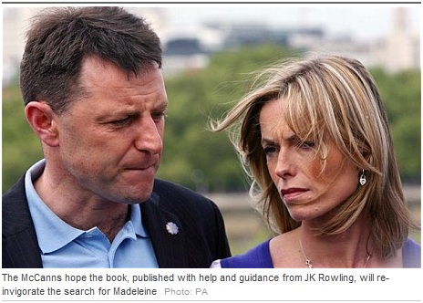 The McCanns hope the book, published with help and guidance from JK Rowling, will re-invigorate the search for Madeleine