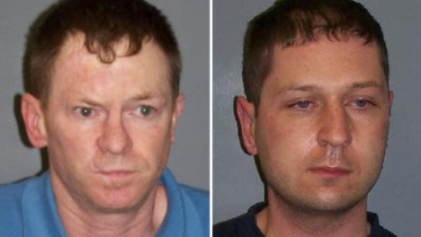 Spanish police believe Charles O'Neill (left) and William Lauchlan, both currently in prison, may be linked to Yéremi's disappearance. Photo: Scottish Police