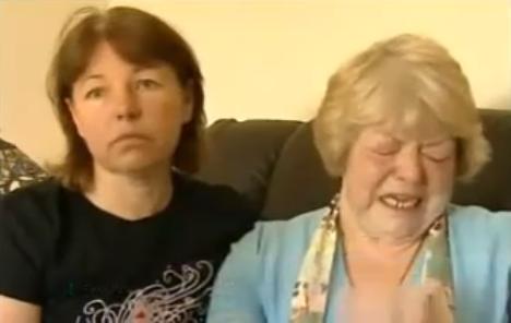 Trish Cameron (Gerry's sister) and Eileen McCann (Gerry's mother)