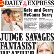 Express front page 19 March 2008
