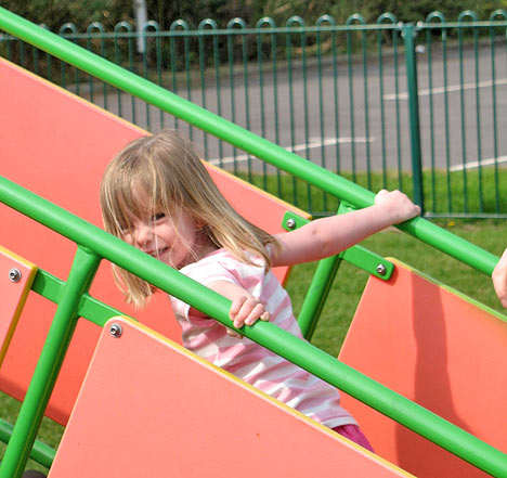 Madeleine in the playground