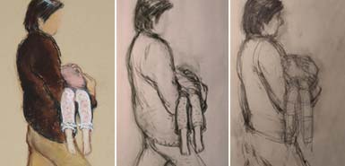 Sketches of Jane Tanner's abductor